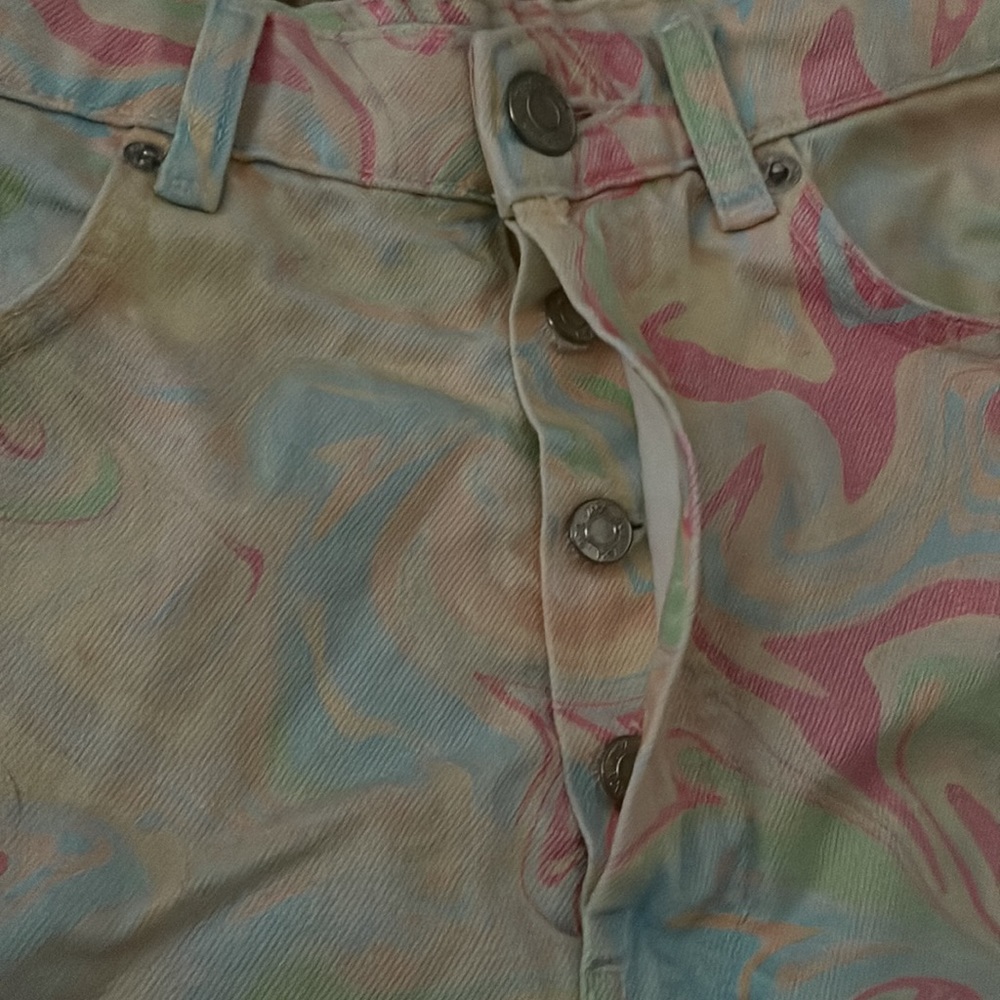 Zara High Rise Marble print shirts - Picture 4 of 7